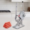 Sponkătoare manuală pentru cârnați și pungi cu sârme în U, rezervor 200 de sârme, oțel cromat, argintie, pentru supermarketuri, brutării și măcelării 3