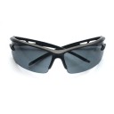 Sport Cycling Glasses with UV Protection Semi-Rimmed Design with Curved Lenses and Black Frame Suitable for Cycling and Hiking 1