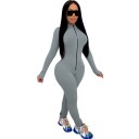Sport jumpsuit för kvinnor med dragkedja 7