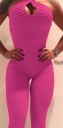 Sport jumpsuit för kvinnor med öppen rygg A2004 21