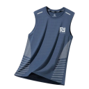 Sportieve heren tanktop Polyester materiaal Ronde hals Effen uitvoering Logo op de borst Lichtgewicht snit Voor training 3