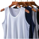 Sportigt herrtopp Proffsig polyester Rund hals Enkel design Lätt funktionell passform För träning och löpning 2