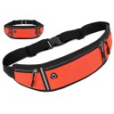 Sportliche Laufgürteltasche 40 cm Bunte Fitnessgürteltasche mit reflektierenden Elementen Mehrere Taschen Umfang verstellbar 80–100 cm 9