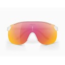 Sportliche Radbrille mit weißen Rahmen und buntem Glas Herren Sonnenbrille für Fahrrad und Mountainbike 3