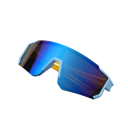 Sportliche Sonnenbrille mit blauen transparenten Gläsern 2