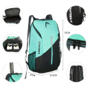 Sportlicher Rucksack für Tennisschläger, Kleidung und Schuhe 51 x 33,5 x 25 cm Wasserabweisendes Polyester + PU Multifunktionaler Tennisrucksack 2