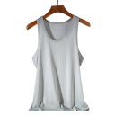 Sportliches Herren-Tanktop Atmungsaktives Polyester Rundhalsausschnitt Einfarbig Leichter Funktionsschnitt Für Training und Laufen 6