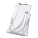 Sportliches Herren-Tanktop Polyester-Material Rundhalsausschnitt Einfarbiges Design Logo auf der Brust Leichter gerader Schnitt Für Training und Fitness 2