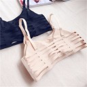 Športová bralette podprsenka bez kostic s páskami na zadnej strane Nastaviteľné ramienka Univerzálna veľkosť pre obvod hrudníka 62 až 92 cm 5