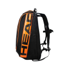 Sportovní batoh na tenisovou raketu, oblečení a boty 49 x 32 x 28 cm Voděodolný polyester Černo oranžový batoh pro tenisové vybavení 4
