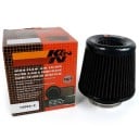 Sportovní vzduchový filtr s vysokým průtokem 75 mm Karbonový vzhled Univerzální kuželový filtr sání Na auto i tuning omyvatelný a znovupoužitelný 3