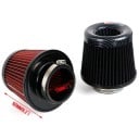 Sportovní vzduchový filtr s vysokým průtokem 75 mm Karbonový vzhled Univerzální kuželový filtr sání Na auto i tuning omyvatelný a znovupoužitelný 6