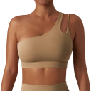 Sports-bh med én skulder Low-cut sports-top Push-up sports-bh 8