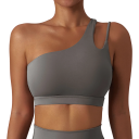 Sports-bh med én skulder Low-cut sports-top Push-up sports-bh 6