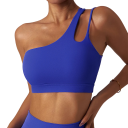 Sports-bh med én skulder Low-cut sports-top Push-up sports-bh 1