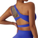 Sports-bh med én skulder Low-cut sports-top Push-up sports-bh 2