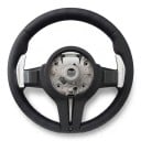 Sportvolant til BMW M5 Serie 5 6 7 M6 og M8 M5-nav Paddleskift Farvet syning Sort Volant til tuning og indretning 3