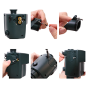 Spray cu mișcare pentru respingerea animalelor cu panou solar, detectare a căldurii și mișcării până la 10 m, unghi 120° și rază de acoperire 93 m², protecție pentru grădină 6
