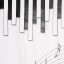 Sprchový záves motív klavíra 4