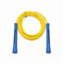 Sprungseil NEVERTOOLATE mit PVC-Seil 6 mm und Polyesterkern 3,2 m Griffe 15,5 cm Verstellbare Länge Für Freestyle 2