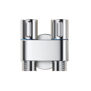 Spruzzatore bidet manuale per wc Mini set bidet portatile con doppio scarico Valvola angolare G1/2 Leva di pressione Spruzzatore delicato e doccia 5