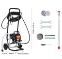 Spruzzatore senza aria da tavolo per vernici 950 W con carrello 370 × 400 × 950 mm nero arancione per pittura e verniciatura 2