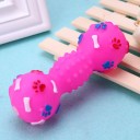 Squeaky Rubber Dumbbell for Dogs 3