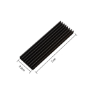 SSD-jäähdytin pöytätietokoneelle 7 x 2,2 cm lämpösilikonialustalla Paksuus 0,3 cm Passiivinen jäähdytys M.2-levyille 3