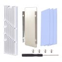 SSD M.2 hűtő 7,2 x 2,15 x 0,6 cm NVMe és NGFF meghajtókhoz hővezető padokkal és szerelési készlettel PC-hez és PlayStation 5-höz 4