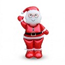 Staande opblaasbare ballon Mazzelende Kerstman met Bril 90,5 x 155,5 cm Rood en Wit Grote kerstdecoratie voor huis en winkel 1