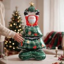 Staande opblaasbare kerstboom met Santa en ster 150 x 63 cm Groene en rode kerstdecoratie voor huis en winkel 3