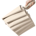 Stærk vindtæt automatisk foldbar paraply 106 cm Parasol til mænd og kvinder med UV-beskyttelse Kompakt paraply med håndtag til al slags vejr 2