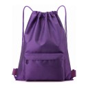 Stahovací vak na záda 44 x 33 cm Vodoodpudivý nylonový batoh s kapsou na zips Unisex Do posilovne školy aj na výlety 11