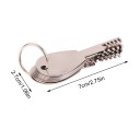 Stainless Steel Comb Lock Set 9-in-1 7x2.7 cm Lock Repair Tools Security Training Silver Steel Complete Tool Set 2