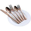 Stainless Steel Cutlery Set Knife Fork Spoon Elegant Engraved Handles Table Cutlery Tableware for Home Restaurant 4