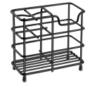 Stainless Steel Desk Organiser 12 x 10.2 cm Freestanding Holder for Toothbrushes, Cosmetics and Brushes Multiple Compartments Bathroom Stand 3