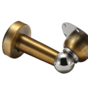 Stainless Steel Door Stopper 40 x 74 x 55 mm Floor and Wall Mount Scratch Resistant Includes Screws and Stickers 15