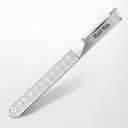 Stainless Steel Double-Sided Nail File Professional Metal File with Case Fine and Coarse Side Manicure Pedicure 2
