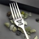 Stainless Steel Fork with Inscription 5