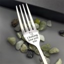 Stainless Steel Fork with Inscription 7