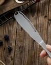Stainless Steel Greasing Knife with Serrated Edge 5