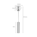 Stainless Steel Handheld Rotary Egg Whisk 25.5 cm Kitchen Semi-Automatic Mixer for Beating Egg Whites, Creams and Sauces 2