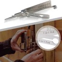 Stainless Steel Key Decoder 12 x 5 x 5 cm Measuring Tool for Cylinder Locks with Straight Groove 8
