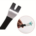 Stainless Steel Radio and Upholstery Removal Tool 20x3 cm Pry Bar for Interior Panels Clip Remover for Car and Motorcycle Repairs 2