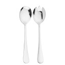 Stainless Steel Salad Serving Utensils Spoon and Serving Fork European Style Tableware Salad Serving Set Kitchen Utensils 5