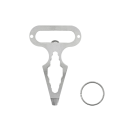 Stainless Steel Self-Defence EDC Bottle Opener Multifunctional Pocket Tool Self-Defence Keychain Pendant Stainless Steel Compact Design 1