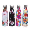 Stainless Steel Travel Bottle with Floral Design 15