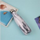 Stainless Steel Travel Bottle with Marble Design 2