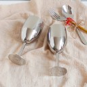 Stainless Steel Wine Glasses 2 pcs 6