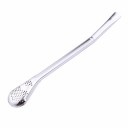 Stainless Steel Yerba Maté Tea Bombilla Straw with Spoon-Shaped Strainer for Drinking Loose Leaf Tea Curved Mouthpiece Dimensions 16 x 2.2 cm 6